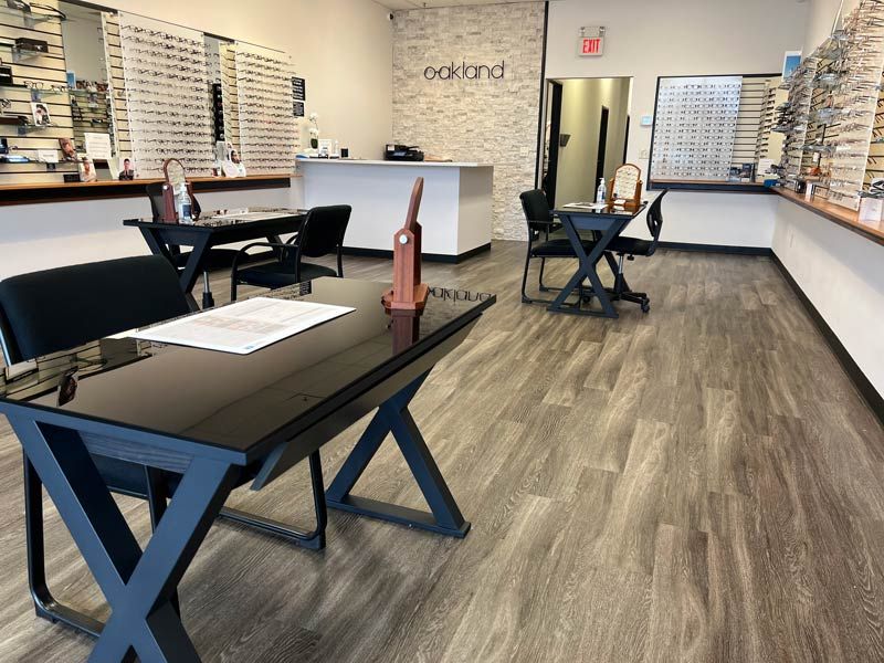 interior of oakland vision and hearing store